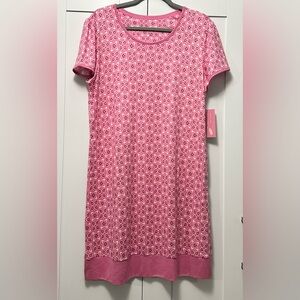 Pink Printed Women’s Pajama Dress Sz MED NEW!